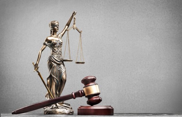 Law justice courtroom concept constitution judge court